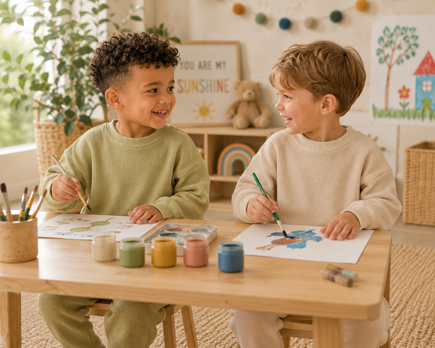 Waffle Knit Baby Lounge Set
