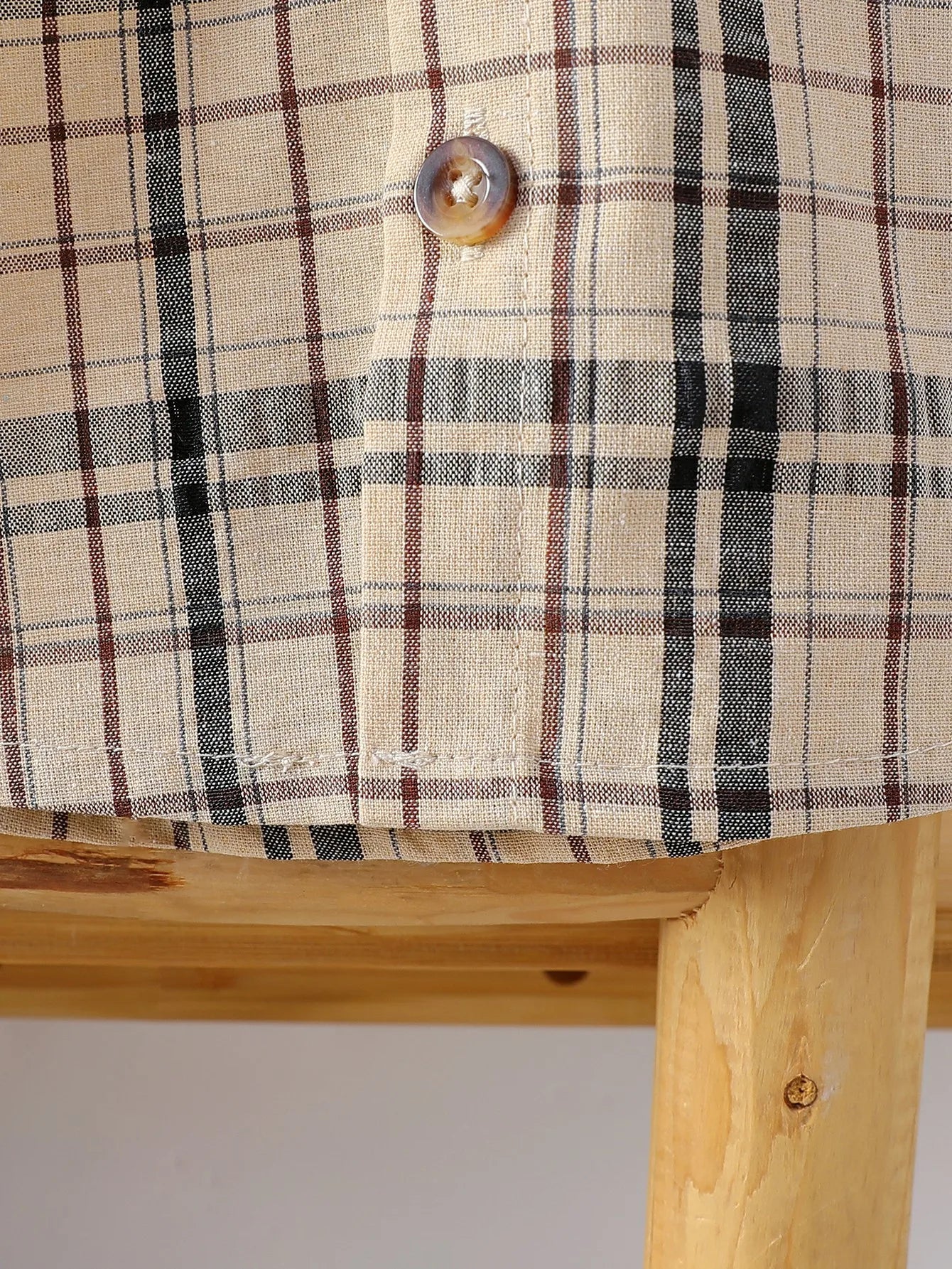Summer Plaid Shirt & Shorts Set
