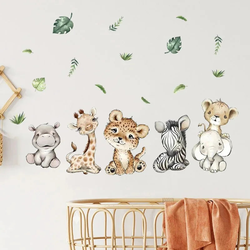 Forest Animal Nursery Wall Stickers | Removable Kids Room Wall Decals
