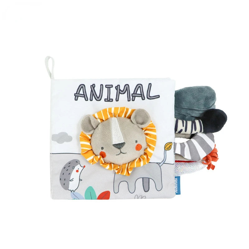 Sensory Baby Cloth Book | Soft Crinkle & Touch-and-Feel Learning Toy