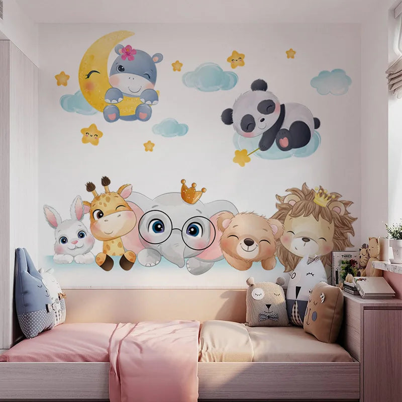 Forest Animal Nursery Wall Stickers | Removable Kids Room Wall Decals