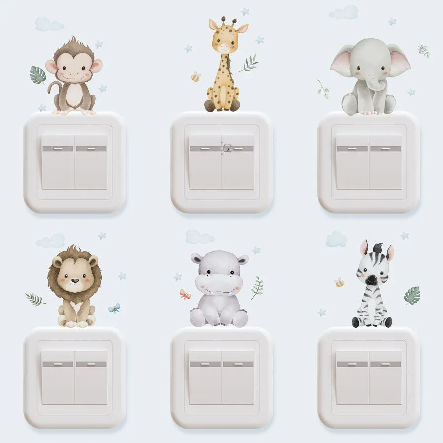 Forest Animal Nursery Wall Stickers | Removable Kids Room Wall Decals
