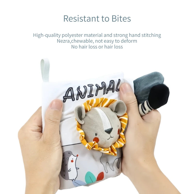 Sensory Baby Cloth Book | Soft Crinkle & Touch-and-Feel Learning Toy