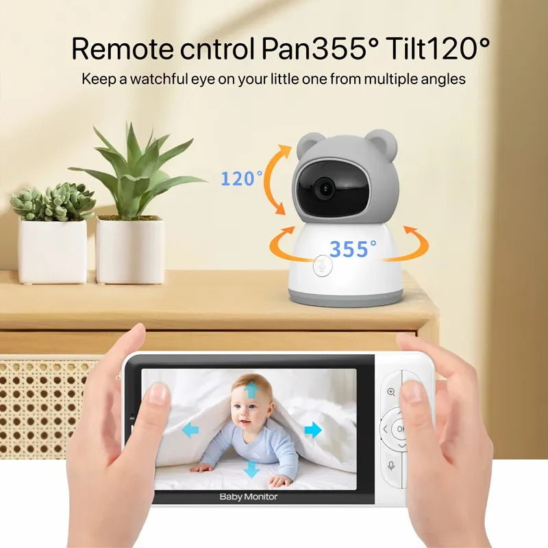 Smart HD Baby Monitor with 5” Display, App Control & Two-Way Audio