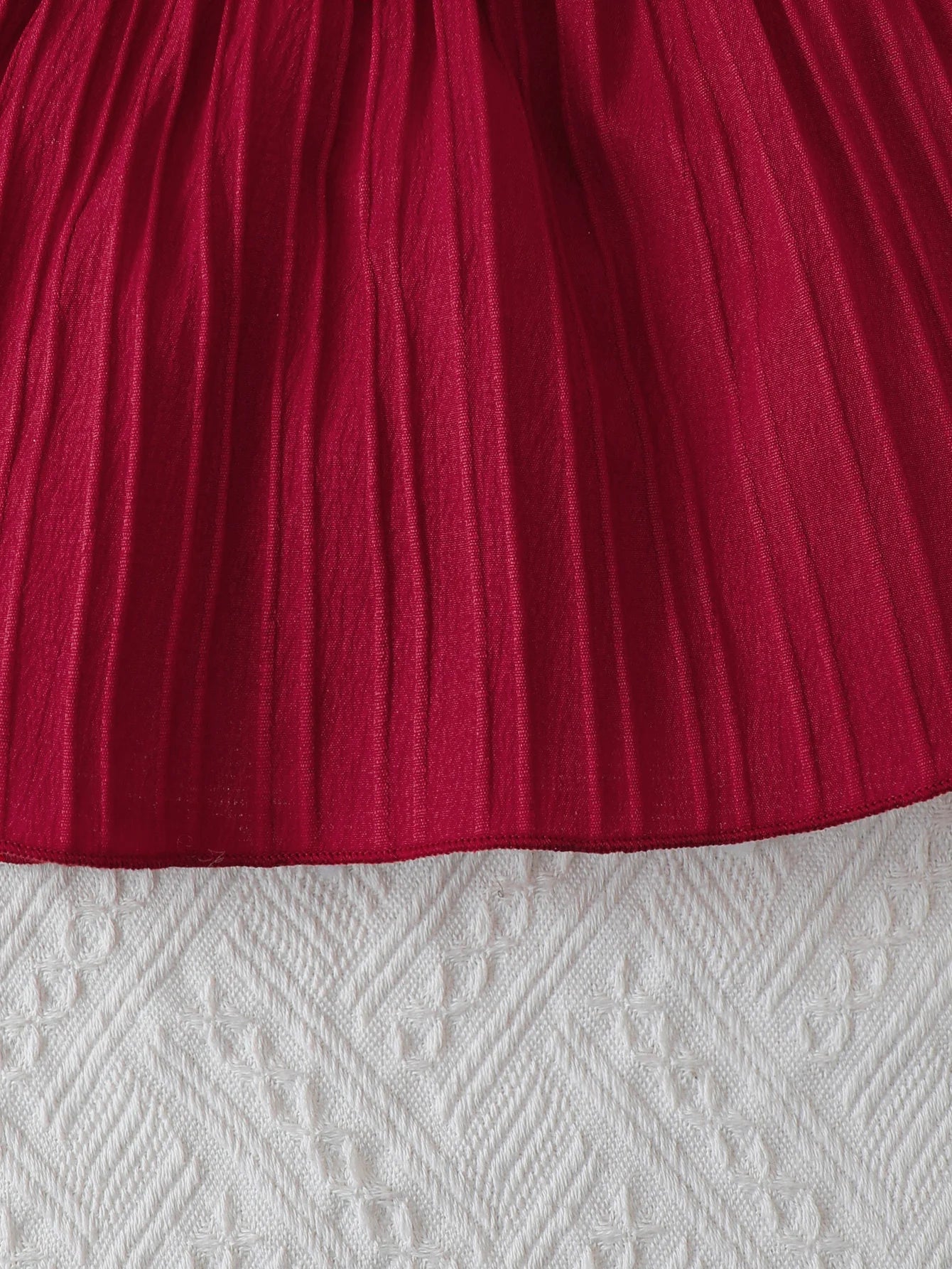 Scarlett Bow Pleated Baby Girl Dress & Headband Set