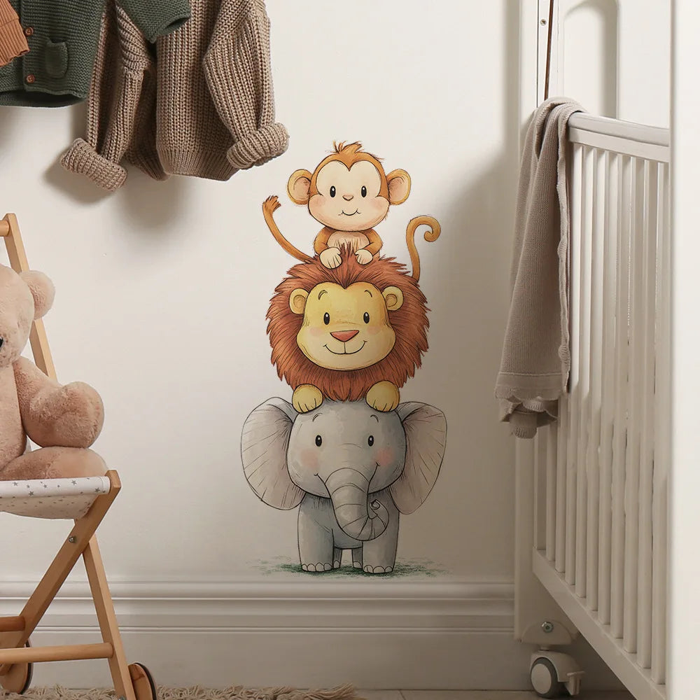Forest Animal Nursery Wall Stickers | Removable Kids Room Wall Decals