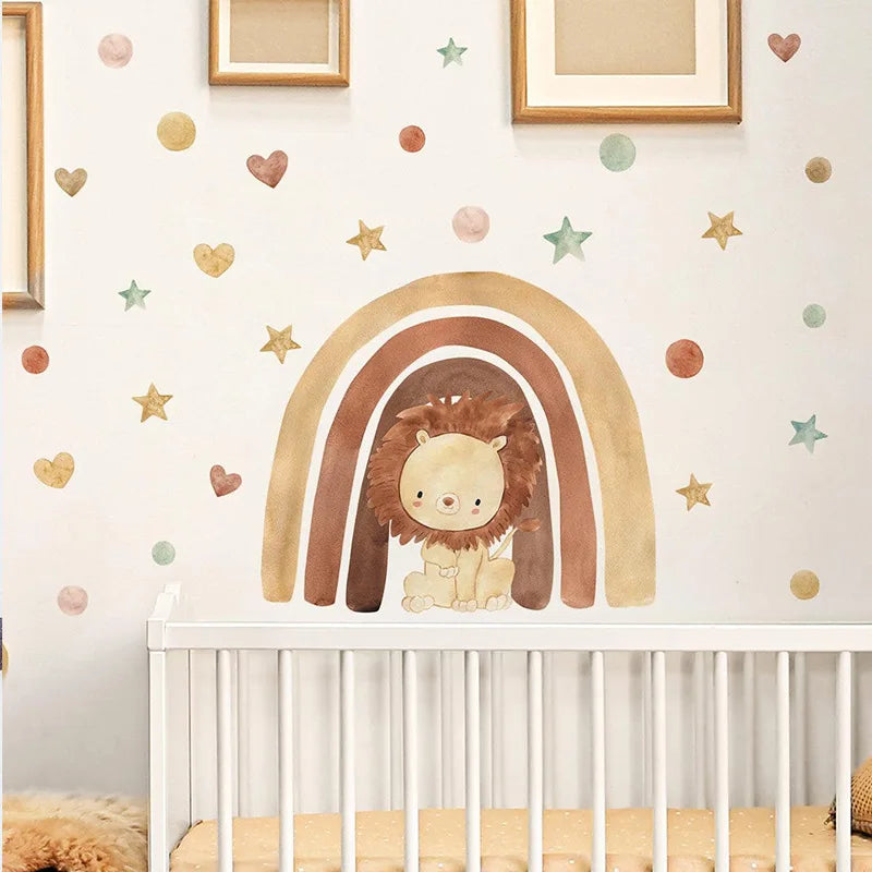 Forest Animal Nursery Wall Stickers | Removable Kids Room Wall Decals
