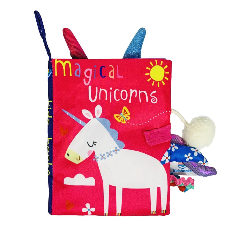 Sensory Baby Cloth Book | Soft Crinkle & Touch-and-Feel Learning Toy