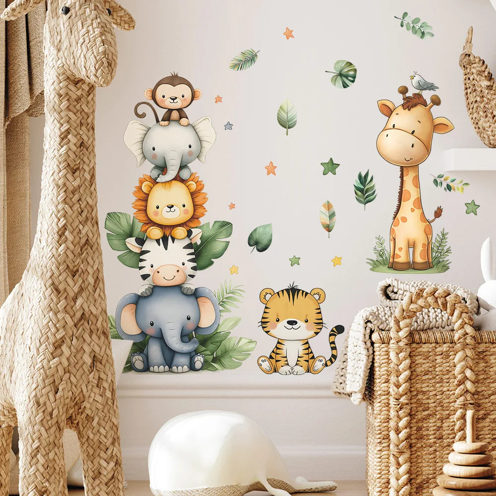 Forest Animal Nursery Wall Stickers | Removable Kids Room Wall Decals