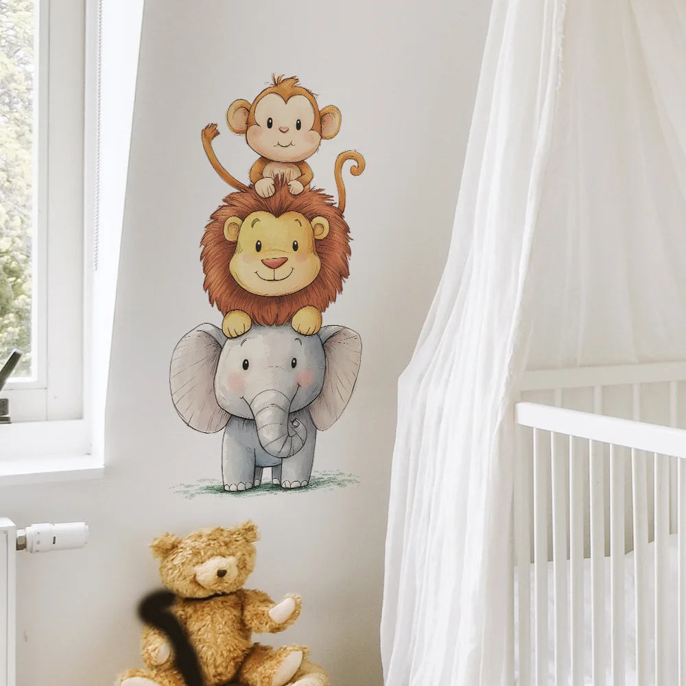 Forest Animal Nursery Wall Stickers | Removable Kids Room Wall Decals