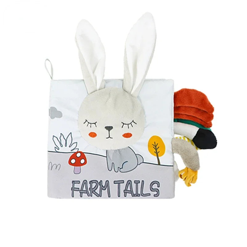 Sensory Baby Cloth Book | Soft Crinkle & Touch-and-Feel Learning Toy