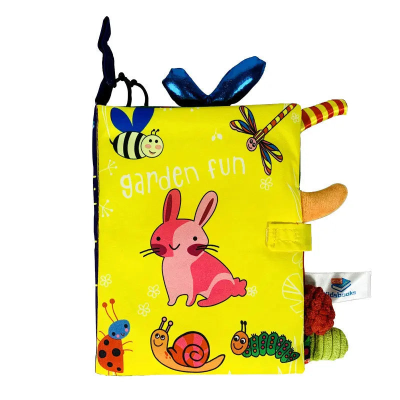 Sensory Baby Cloth Book | Soft Crinkle & Touch-and-Feel Learning Toy
