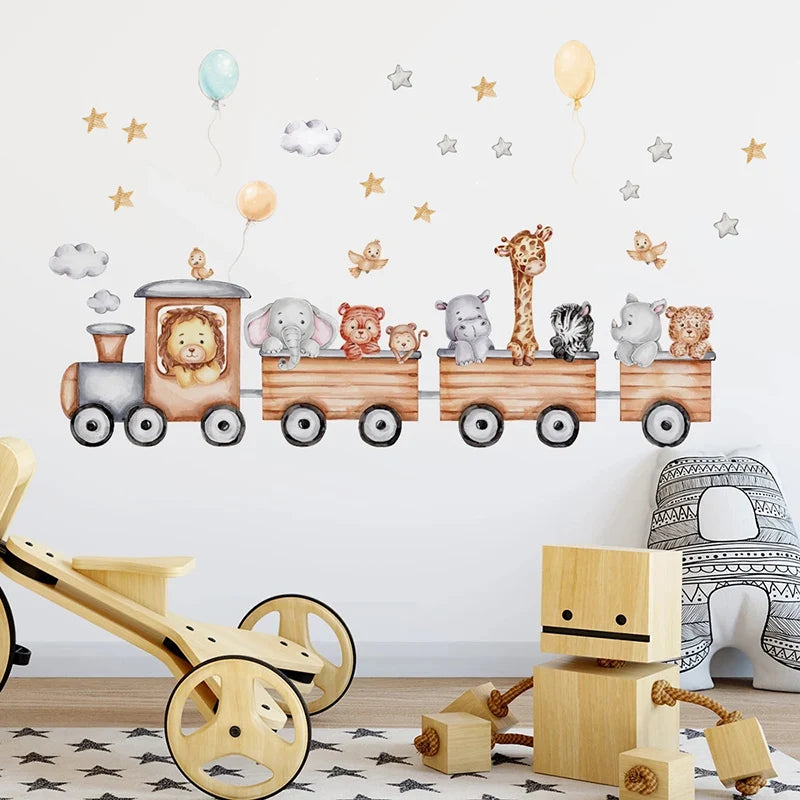 Forest Animal Nursery Wall Stickers | Removable Kids Room Wall Decals