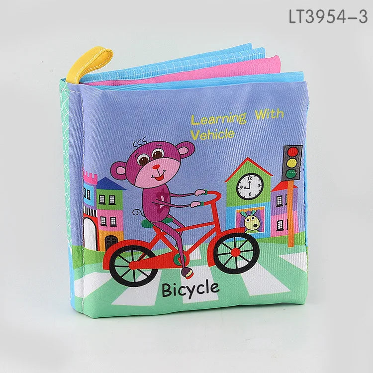 Sensory Baby Cloth Book | Soft Crinkle & Touch-and-Feel Learning Toy
