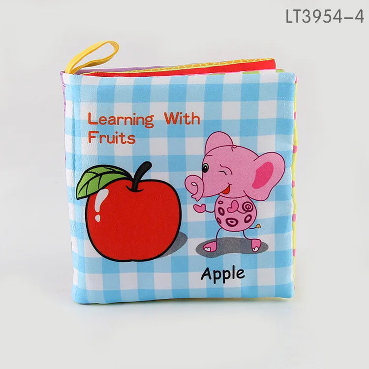 Sensory Baby Cloth Book | Soft Crinkle & Touch-and-Feel Learning Toy