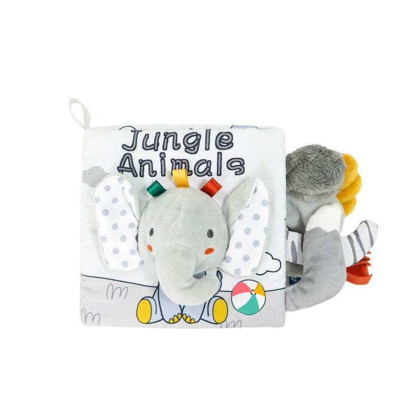 Sensory Baby Cloth Book | Soft Crinkle & Touch-and-Feel Learning Toy