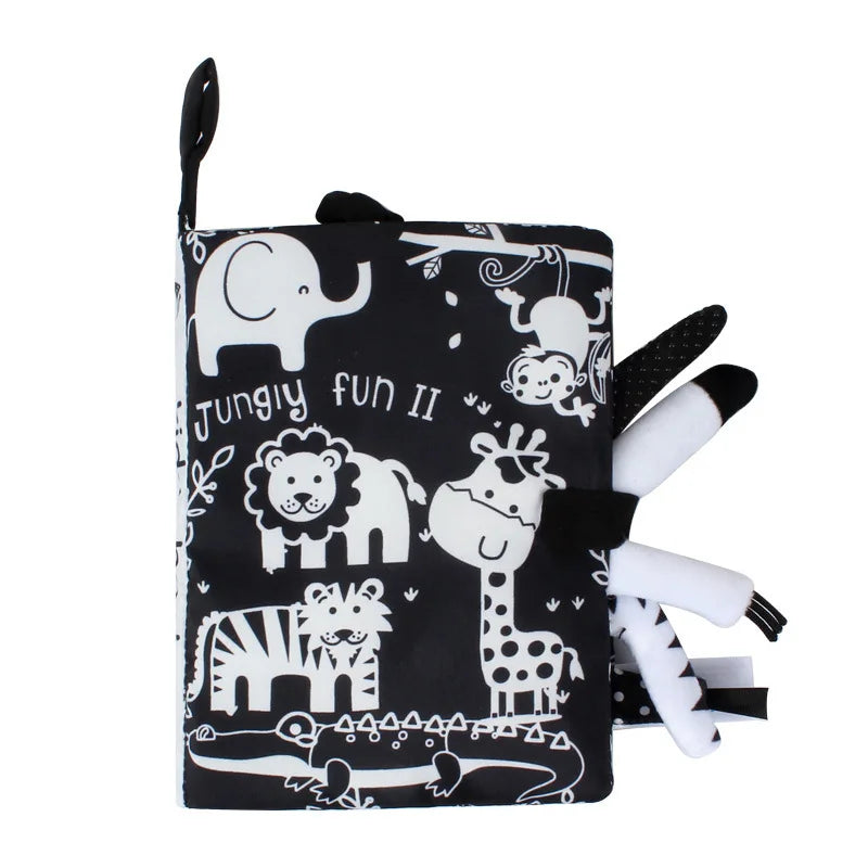 Sensory Baby Cloth Book | Soft Crinkle & Touch-and-Feel Learning Toy