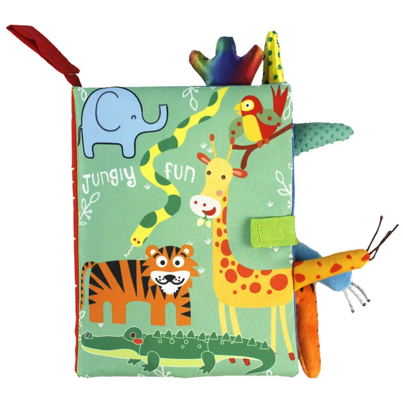 Sensory Baby Cloth Book | Soft Crinkle & Touch-and-Feel Learning Toy