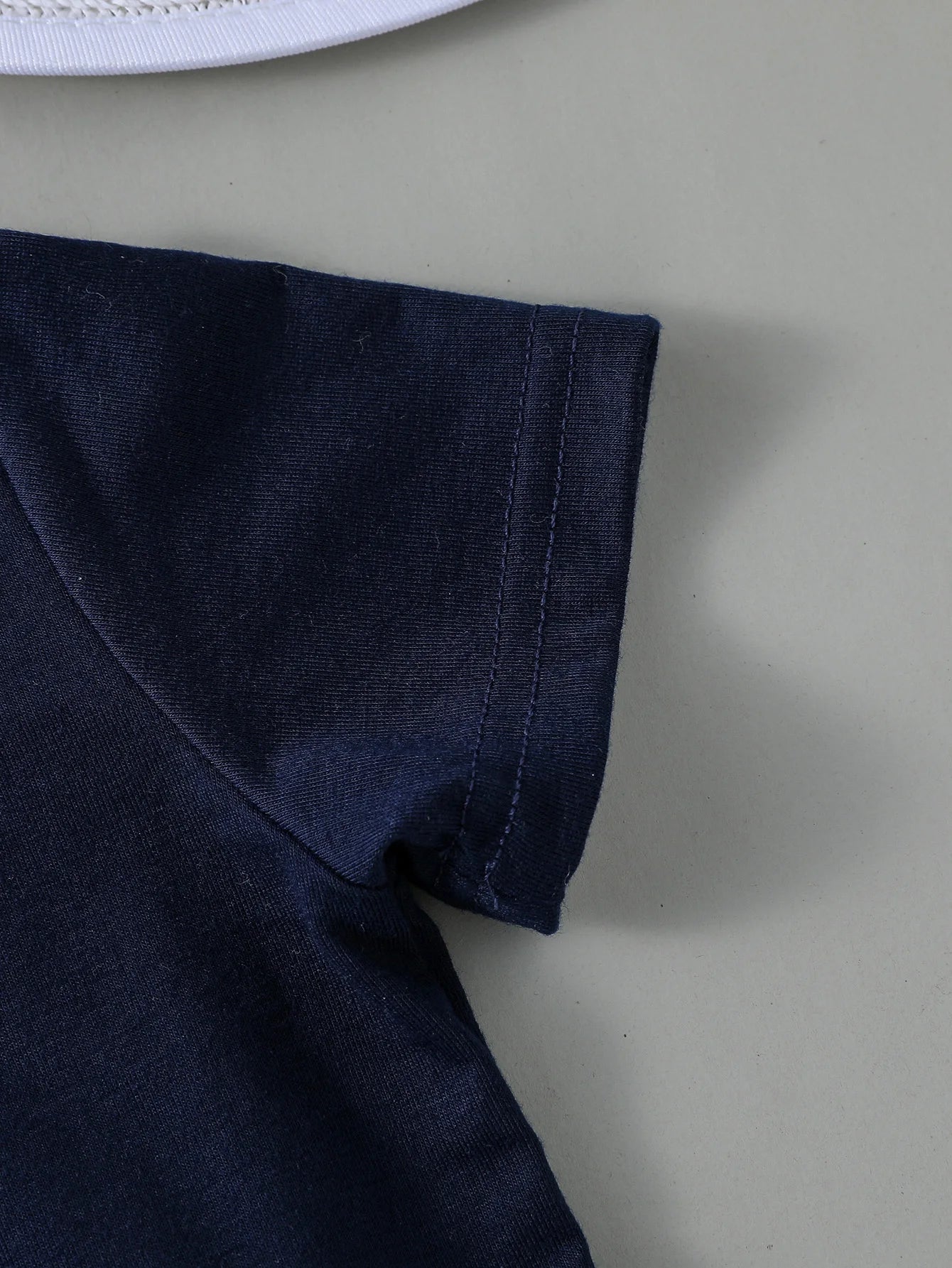 Classic Baby Boy T-Shirt & Shorts Set | Navy & White