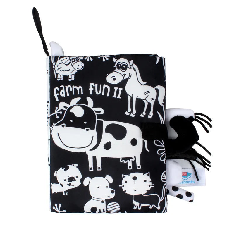 Sensory Baby Cloth Book | Soft Crinkle & Touch-and-Feel Learning Toy