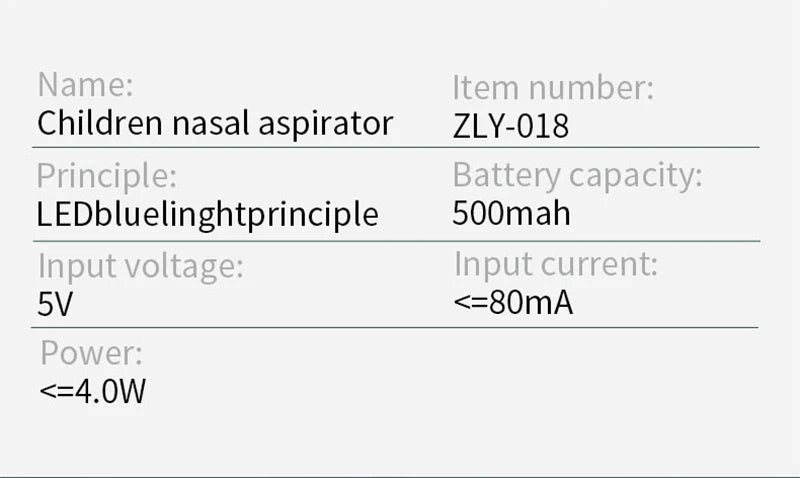 Baby Electric Nasal Aspirator for Newborns