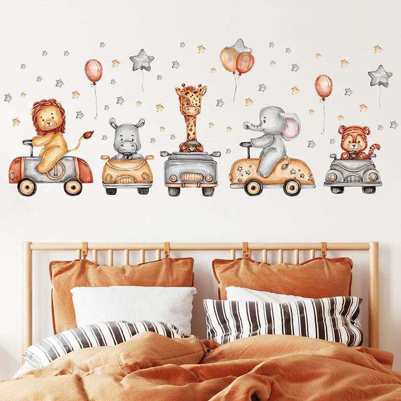 Forest Animal Nursery Wall Stickers | Removable Kids Room Wall Decals