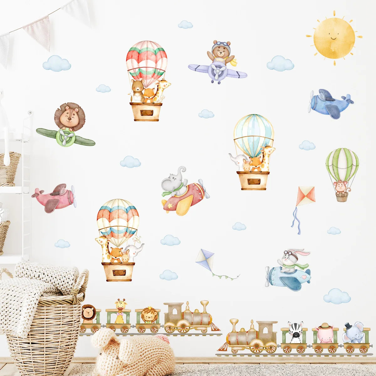 Forest Animal Nursery Wall Stickers | Removable Kids Room Wall Decals