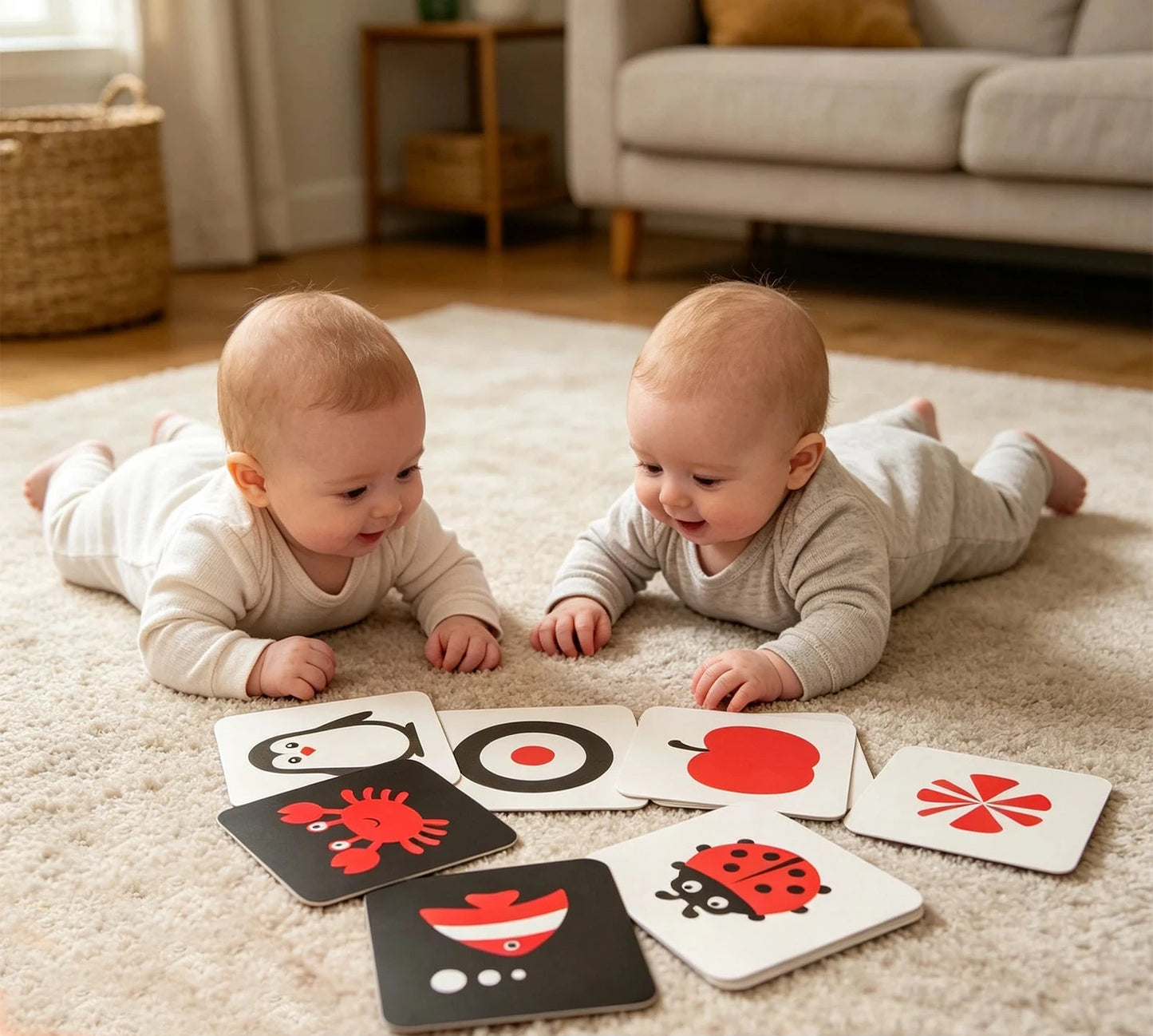 Baby Vision High Contrast Flash Cards | Newborn Sensory & Visual Development Set
