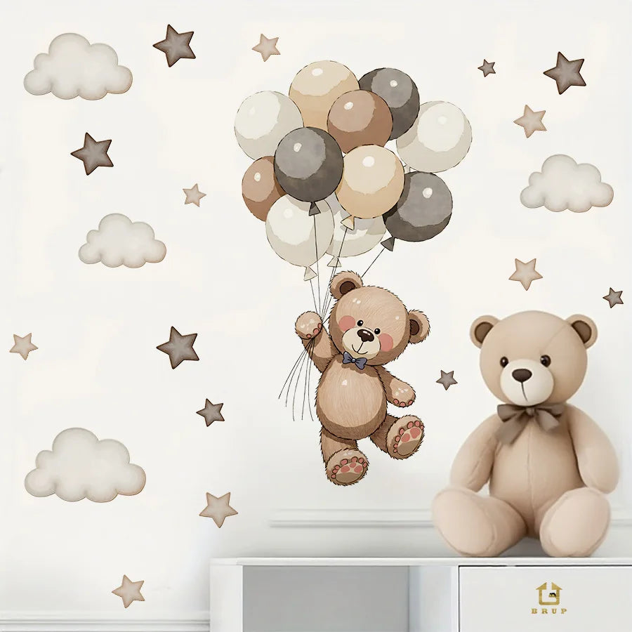 Forest Animal Nursery Wall Stickers | Removable Kids Room Wall Decals