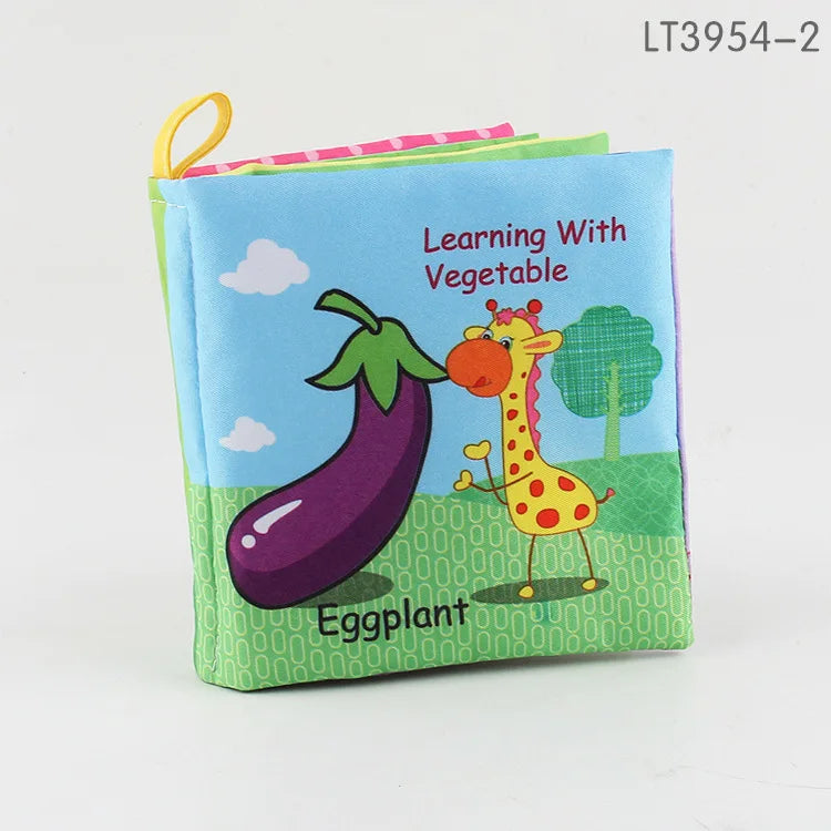 Sensory Baby Cloth Book | Soft Crinkle & Touch-and-Feel Learning Toy