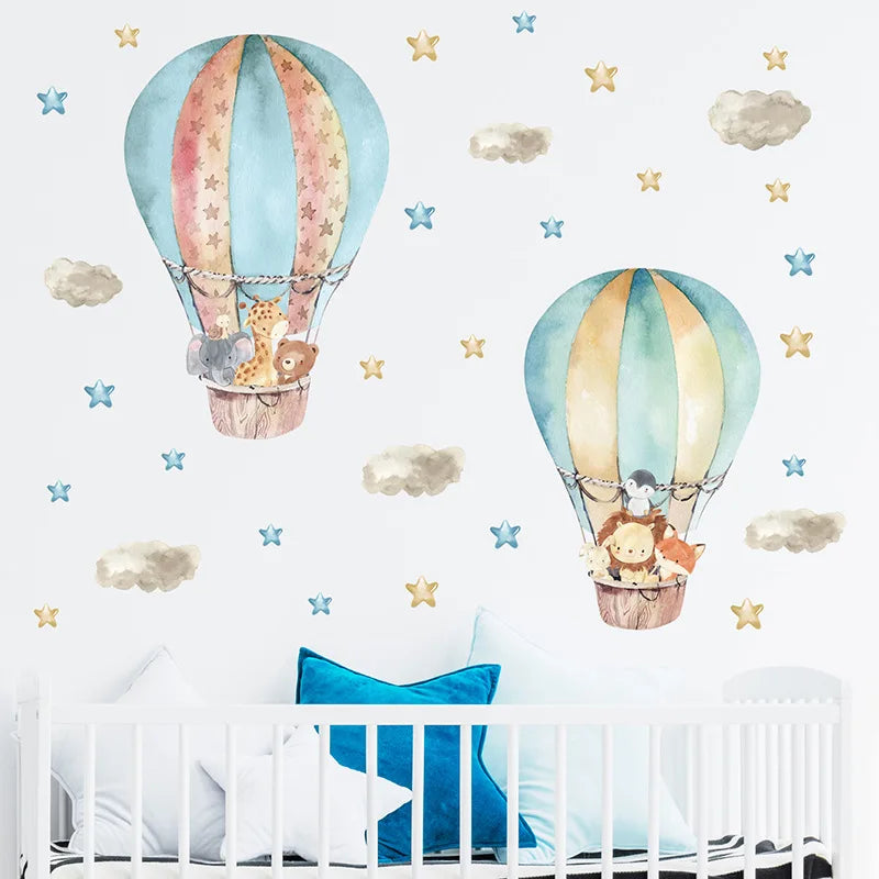 Forest Animal Nursery Wall Stickers | Removable Kids Room Wall Decals