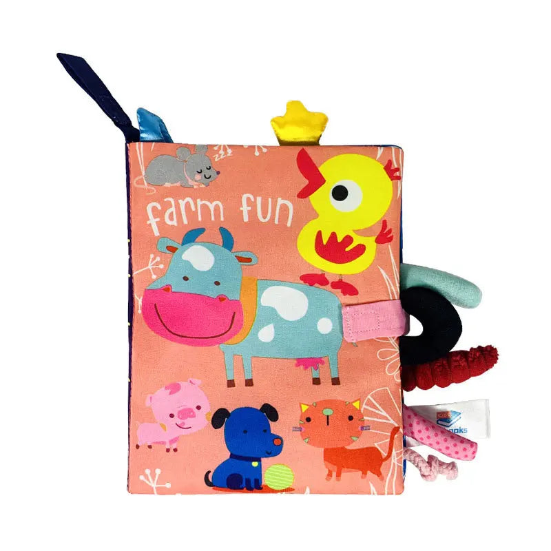 Sensory Baby Cloth Book | Soft Crinkle & Touch-and-Feel Learning Toy